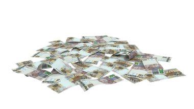 Brezilya 200 Reais Pound Ground Banknote, yüksek kaliteli para birimi finans, eğitim, 3D modelleme, hisse senedi. Kaynaklar ve küresel parasal kimlik ve değer.