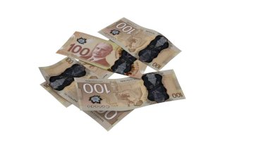 Kanada 100 Dolarlık Toprak Nakit Akışı, yüksek kalite para birimi finans, eğitim, 3D modelleme, hisse senedi. Kaynaklar ve küresel parasal kimlik ve değer.