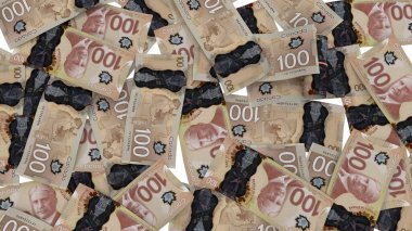 Kanada 100 Dolarlık Para Birimi Finansmanı, yüksek kalite para birimi finansmanı, eğitim, 3D modelleme, hisse senedi. Kaynaklar ve küresel parasal kimlik ve değer.