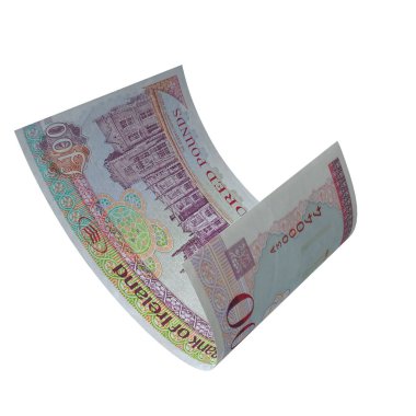 Kuzey İrlanda 100 Pound Düşen Nakit Akışı, yüksek kaliteli para birimi finans, eğitim, 3D modelleme, hisse senedi. Kaynaklar ve küresel parasal kimlik ve değer.