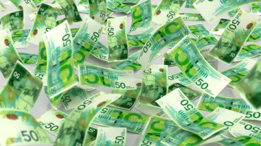 İsrail 50 Şekel Para Notları Lots, yüksek kalite para birimi finans, eğitim, 3D modelleme, hisse senedi. Kaynaklar ve küresel parasal kimlik ve değer.