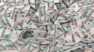 Birleşik Arap Emirlikleri 1000 Dirhams Döviz Defteri Lots, yüksek kalite para birimi finans, eğitim, 3D modelleme, hisse senedi. Kaynaklar ve küresel parasal kimlik ve değer.