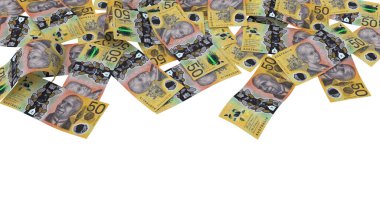 Avustralya 50 Dolarlık Toprak Ödeme Bankası Notu. Finans, eğitim, 3D modelleme ve hisse senetleri için yüksek kaliteli para birimi banknotu. Kaynaklar ve küresel parasal kimlik ve değer.