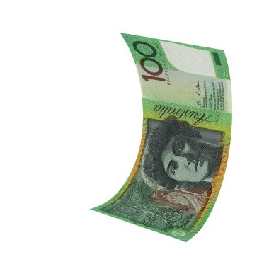 Avustralya 100 Dolarlık Düşen Nakit Akışı, yüksek kaliteli para birimi finans, eğitim, 3D modelleme, hisse senedi. Kaynaklar ve küresel parasal kimlik ve değer.