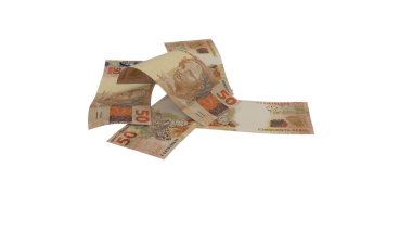 Brezilya 50 Reais Pound Money Market, yüksek kaliteli para birimi finans, eğitim, 3D modelleme, hisse senedi. Kaynaklar ve küresel parasal kimlik ve değer.