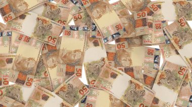 Brezilya 50 Reais Pound Ground Finans, yüksek kaliteli para birimi finans, eğitim, 3D modelleme, hisse senedi. Kaynaklar ve küresel parasal kimlik ve değer.