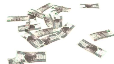 Mısır 100 Pound Toprak Finans Notu, yüksek kalite para birimi finans, eğitim, 3D modelleme, hisse senedi. Kaynaklar ve küresel parasal kimlik ve değer.