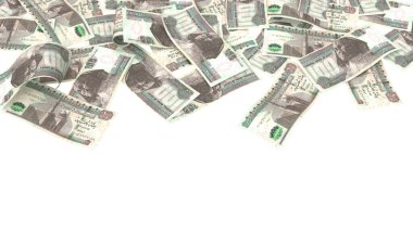 Mısır 100 Pound Toprak Ödeme Bankası Notu, yüksek kalite para birimi finans, eğitim, 3D modelleme, hisse senedi. Kaynaklar ve küresel parasal kimlik ve değer.