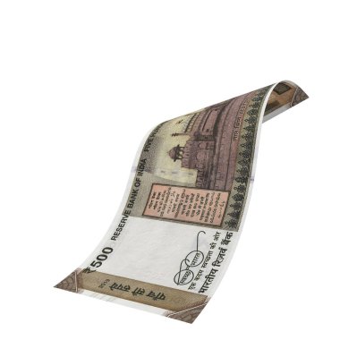 India 500 Rupi Düşen Para Pazarı, yüksek kaliteli para birimi finans, eğitim, 3D modelleme, hisse senedi. Kaynaklar ve küresel parasal kimlik ve değer.