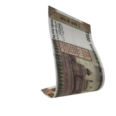 India 500 Rupi Düşen Hızlı Para, yüksek kaliteli para birimi finans, eğitim, 3D modelleme, hisse senedi. Kaynaklar ve küresel parasal kimlik ve değer.