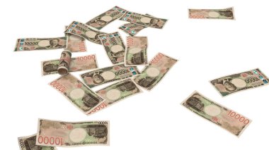 Japonya 1000 Yen Pound Finans Notu, yüksek kalite para birimi finans, eğitim, 3D modelleme, hisse senedi. Kaynaklar ve küresel parasal kimlik ve değer.