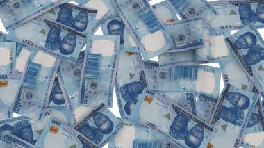 Nijerya 1000 Naira Pound Ground Finans, yüksek kaliteli para birimi finans, eğitim, 3D modelleme, hisse senedi. Kaynaklar ve küresel parasal kimlik ve değer.