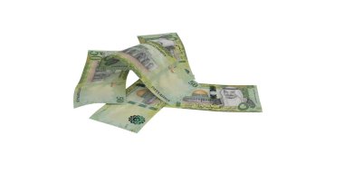 Suudi Arabistan 50 Riyals Ground Money Market, yüksek kalite para birimi finans, eğitim, 3D modelleme, hisse senedi. Kaynaklar ve küresel parasal kimlik ve değer.