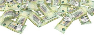 Suudi Arabistan 50 Riyal Toprak Ödeme Bankası Notu, yüksek kalite para birimi finans, eğitim, 3D modelleme, hisse senedi. Kaynaklar ve küresel parasal kimlik ve değer.