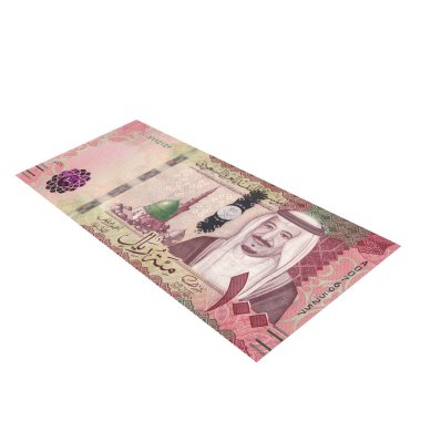 Suudi Arabistan 100 Riyali Düşme Potansiyeli, yüksek kalite para birimi finans, eğitim, 3D modelleme, hisse senedi. Kaynaklar ve küresel parasal kimlik ve değer.