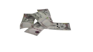 Suudi Arabistan 200 Riyals Ground Money Market, yüksek kalite para birimi finans, eğitim, 3D modelleme, hisse senedi. Kaynaklar ve küresel parasal kimlik ve değer.