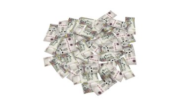 Suudi Arabistan 200 Riyals Pound Note Money, yüksek kaliteli para birimi finans, eğitim, 3D modelleme, hisse senedi. Kaynaklar ve küresel parasal kimlik ve değer.