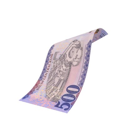 Suudi 500 Riyal Düşen Para Pazarı, yüksek kalite para birimi finans, eğitim, 3D modelleme, hisse senedi. Kaynaklar ve küresel parasal kimlik ve değer.