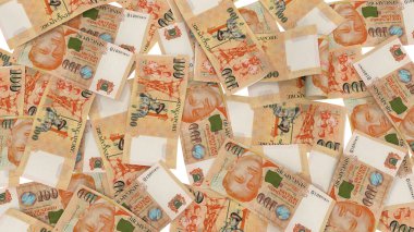 Singapur 100 Dolarlık Pound Ground Finans, yüksek kaliteli para birimi finansmanı, finans, eğitim, 3D modelleme, hisse senedi. Kaynaklar ve küresel parasal kimlik ve değer.