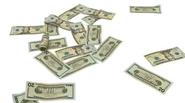 Amerika Birleşik Devletleri 20 Dolarlık Toprak Finans Notu, yüksek kalite para birimi finansmanı, eğitim, 3D modelleme, hisse senedi. Kaynaklar ve küresel parasal kimlik ve değer.