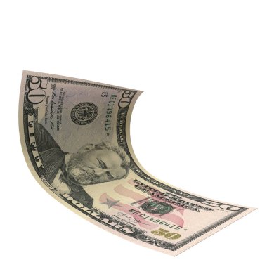 Amerika Birleşik Devletleri 50 Dolar Düşme Borsası, yüksek kalite para birimi finans, eğitim, 3D modelleme, hisse senedi. Kaynaklar ve küresel parasal kimlik ve değer.