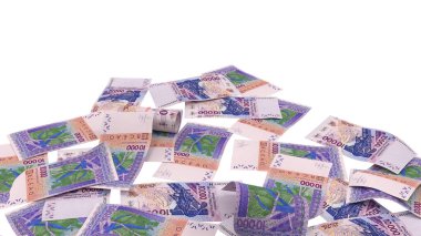 Afrika 10000 Frank Toprak Ödeme Bankası Notu, yüksek kalite para birimi finans, eğitim, 3D modelleme, hisse senedi. Kaynaklar ve küresel parasal kimlik ve değer.