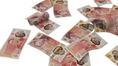 İngiltere 50 Pound Pound Grile Money Market, yüksek kaliteli para birimi finans, eğitim, 3D modelleme, hisse senedi. Kaynaklar ve küresel parasal kimlik ve değer.