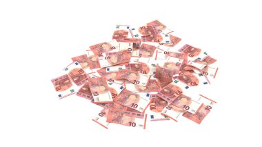 Euro 10 Pile Ground Banknote, yüksek kalite para birimi finans, eğitim, 3D modelleme, hisse senedi. Kaynaklar ve küresel parasal kimlik ve değer.