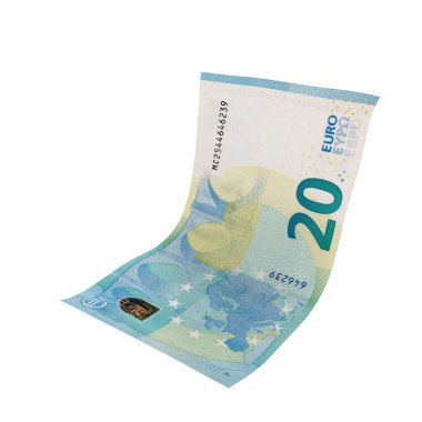 Euro 20 Düşen Para Finansmanı, yüksek kaliteli para birimi finans, eğitim, 3D modelleme, hisse senedi. Kaynaklar ve küresel parasal kimlik ve değer.