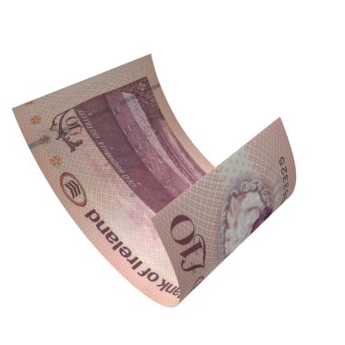 Kuzey İrlanda 10 Pound Düşen Nakit Akışı, yüksek kaliteli para birimi finans, eğitim, 3D modelleme, hisse senedi. Kaynaklar ve küresel parasal kimlik ve değer.