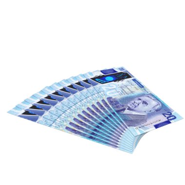 Kuzey İrlanda 20 Pound Düşen Sermaye Sermayesi, yüksek kaliteli para birimi finans, eğitim, 3D modelleme, hisse senedi. Kaynaklar ve küresel parasal kimlik ve değer.