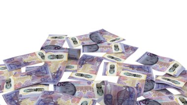 İskoçya 20 Pound Pound Ground Payment Bank Note, yüksek kalite para birimi finans, eğitim, 3D modelleme, hisse senedi. Kaynaklar ve küresel parasal kimlik ve değer.