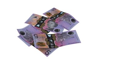 Avustralya 5 Dolarlık Toprak Nakit Akışı, yüksek kalite para birimi finans, eğitim, 3D modelleme, hisse senedi. Kaynaklar ve küresel parasal kimlik ve değer.