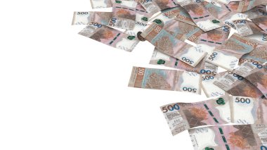 HongKong 500 Dolarlık Yığın Yatırım Notları, yüksek kalite para birimi finans, eğitim, 3D modelleme, hisse senedi. Kaynaklar ve küresel parasal kimlik ve değer.