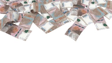 HongKong 500 Dolarlık Toprak Ödeme Bankası Notu, yüksek kalite para birimi finans, eğitim, 3D modelleme, hisse senedi. Kaynaklar ve küresel parasal kimlik ve değer.