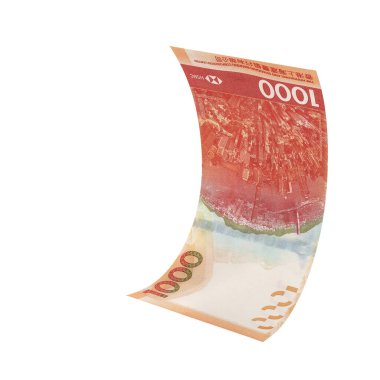 Hong Kong 1000 Dolarlık Düşen Nakit Akışı, yüksek kalite para birimi finans, eğitim, 3D modelleme, hisse senedi. Kaynaklar ve küresel parasal kimlik ve değer.