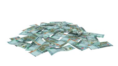Ürdün 20 Dinar Yığınları Banknotları, yüksek kalite para birimi finans, eğitim, 3D modelleme, hisse senedi. Kaynaklar ve küresel parasal kimlik ve değer.