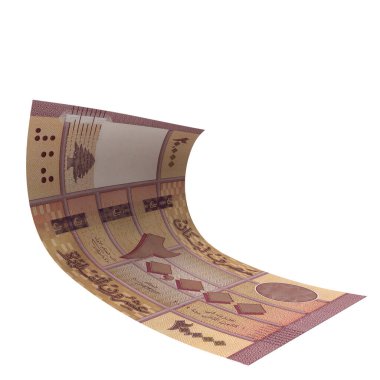 Lübnan 'da 20.000 Livres Düşen Borsa, yüksek kalite para birimi finans, eğitim, 3D modelleme, hisse senedi. Kaynaklar ve küresel parasal kimlik ve değer.