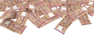 Lübnan 20.000 Livres Pound Pound Bank Note, yüksek kaliteli para birimi banknotu finans, eğitim, 3D modelleme, hisse senedi. Kaynaklar ve küresel parasal kimlik ve değer.