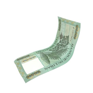 Lübnan 100,000 Livres Falling Polymer Cash, yüksek kaliteli para birimi finans, eğitim, 3D modelleme, hisse senedi. Kaynaklar ve küresel parasal kimlik ve değer.