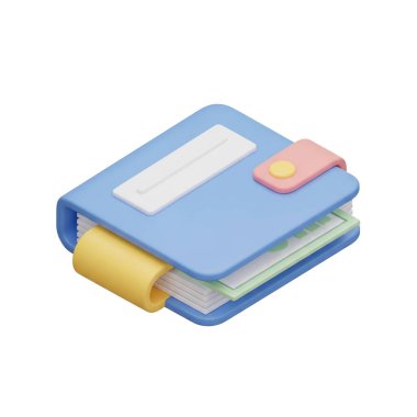 Banka Çek Defteri Finans Defteri, grafik kaynakları, sanat eserleri, 3D modelleme ve hisse senedi illüstrasyonu için yüksek kaliteli nesneler.