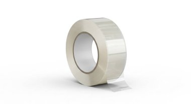 Yapışkan Teyp Yuvarlama Paketini Temizle, Grafik kaynakları, sanat eserleri, 3D modelleme ve stok resimleme için yüksek kaliteli nesneler.