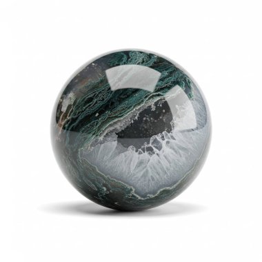 Cilalanmış Moss Agate Jeot Küresi, grafik kaynakları, sanat eserleri, 3D modelleme ve stok illüstrasyonu için yüksek kaliteli nesneler.