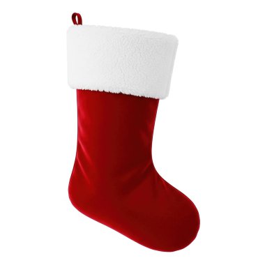 Kırmızı Noel Çorap Beyaz Kesme, grafik kaynakları, sanat eserleri, 3D modelleme ve stok resimleme için yüksek kaliteli nesneler.