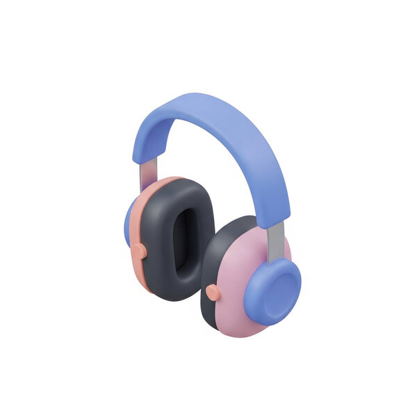 Отмена шума Наушники Аудиоустройства, высококачественные объекты для графических ресурсов, художественные работы, 3D моделирование и фондовая иллюстрация.