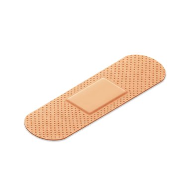 Bandaj bandı yara bandı, grafik kaynakları, sanat eserleri, 3D modelleme ve stok illüstrasyon için yüksek kalite izole nesneler.