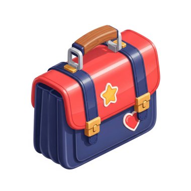 çanta sapı kopça yıldızı, grafik kaynakları, sanat eserleri, 3D modelleme ve stok illüstrasyon için yüksek kalite izole nesneler.