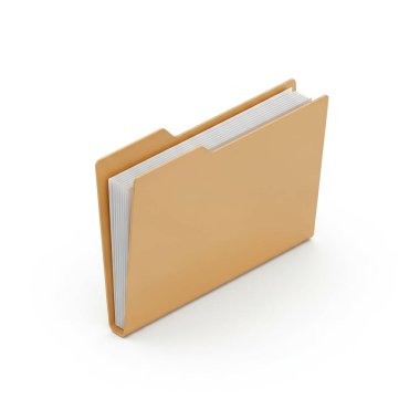 klasör kağıt dosya ofisi, grafik kaynakları, sanat eserleri, 3D modelleme ve stok illüstrasyonu için yüksek kalite izole nesneler.