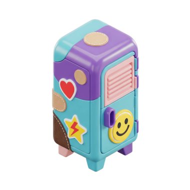 Dolap saplı gülen kalp, grafik kaynaklar, sanat eserleri, 3D modelleme ve stok resimleme için yüksek kalitede izole nesneler..