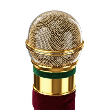 mikrofon örgü kadife metal, grafik kaynakları, sanat eserleri, 3D modelleme ve stok illüstrasyon için yüksek kalitede izole nesneler..
